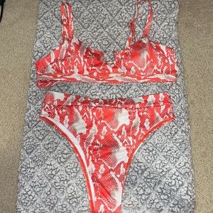High waisted snakeskin SHEIN Bikini
